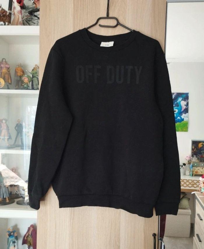 Pull sweat noir "off duty" C&A - Taille M