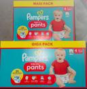 2 paquets de couches Pampers taille 4