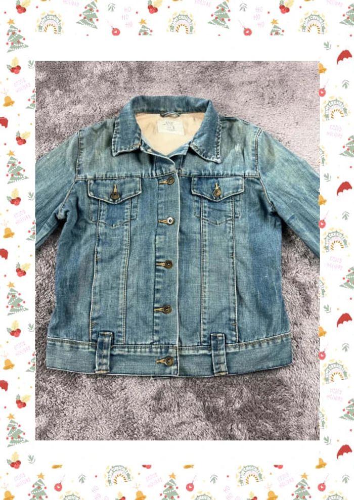 👕 Veste en Jeans vintage y2k Bleu Clair Taille S 👕 - photo numéro 6