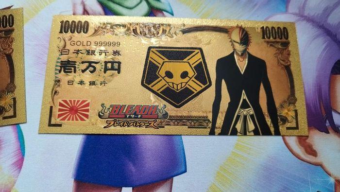 Billet Bleach Ichigo Hollow Mask card rare Collector Idée cadeau Gift gold doré