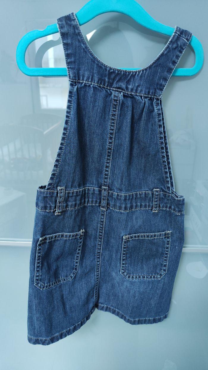 Robe-salopette en jean 4 ans - photo numéro 3