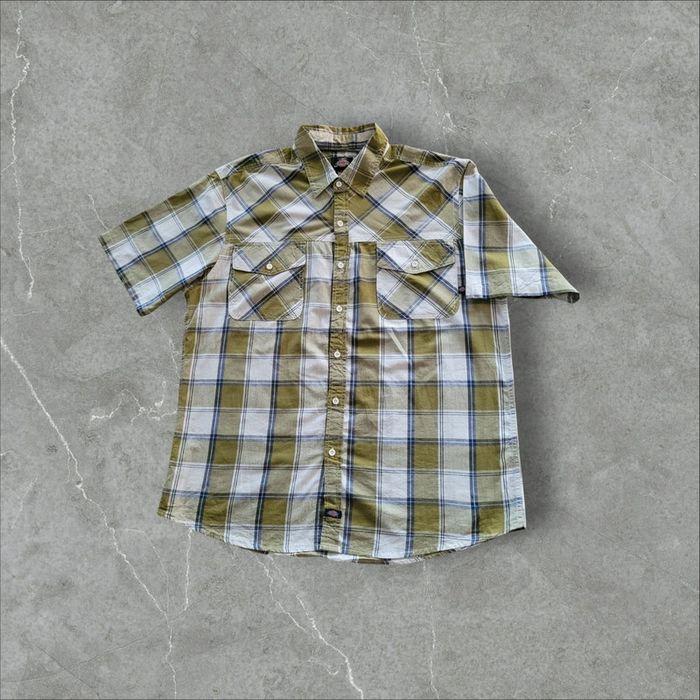 Chemise Dickies Carreaux Vert Taille XL Logo Brodé - photo numéro 1