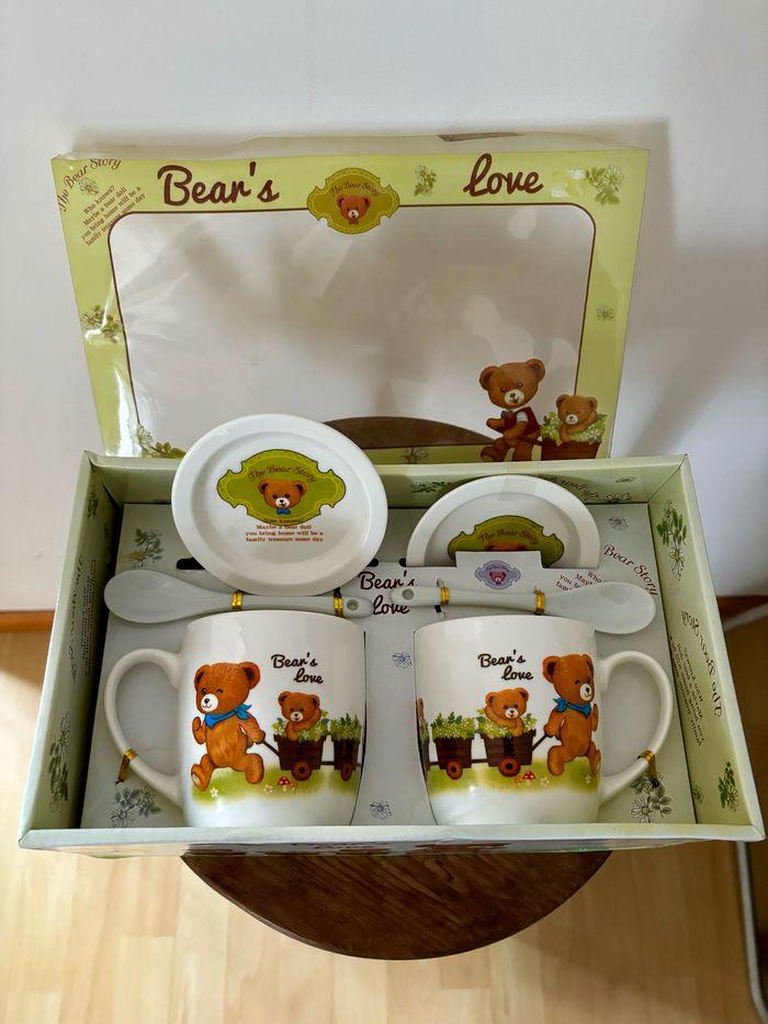 Sublime coffret vaisselle pour enfants 6 pièces neuf Bear’s love - photo numéro 1