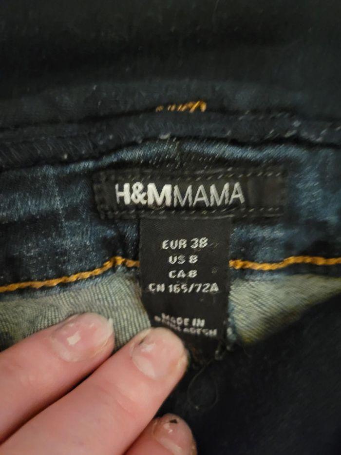 Jeans grossesse h&m mama  taille 38  maternité - photo numéro 3