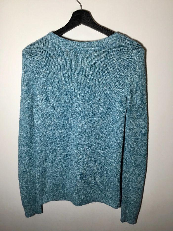 Pull col rond pour femme Tommy Hilfiger bleu turquoise taille S 049 - photo numéro 2