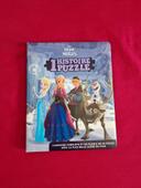 Livre la reine des neiges avec puzzle