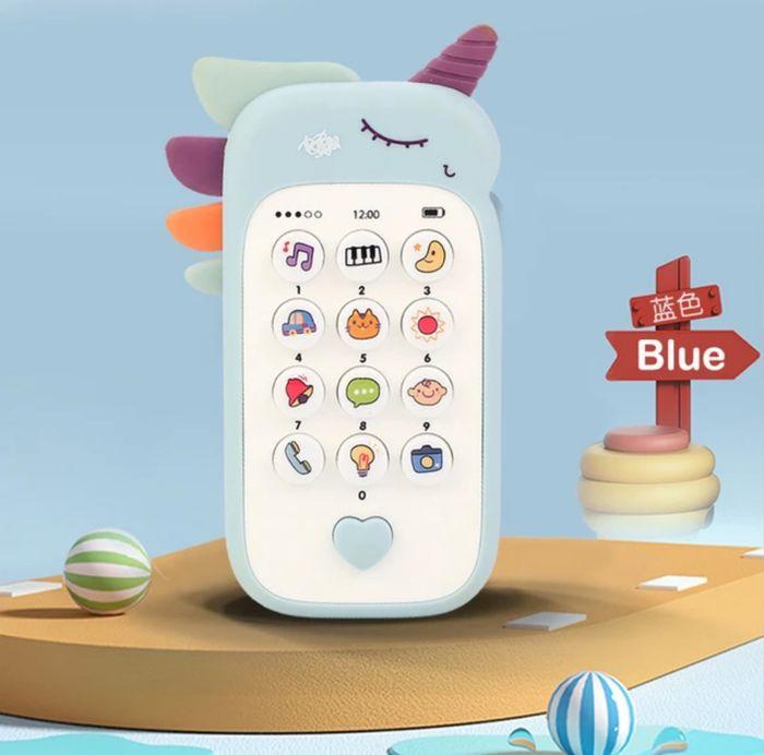 Jouet téléphone pour bébé, musique, son, téléphone, avec anneau de dentition, jouet éducatif pour enfant - photo numéro 2