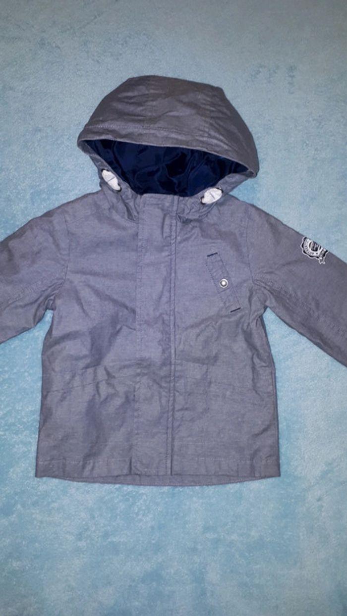 Imperméable couleur bleu jean Creeks 2 ans - photo numéro 2