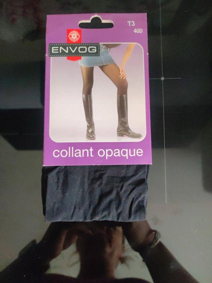 Collant opaque noir - photo numéro 1