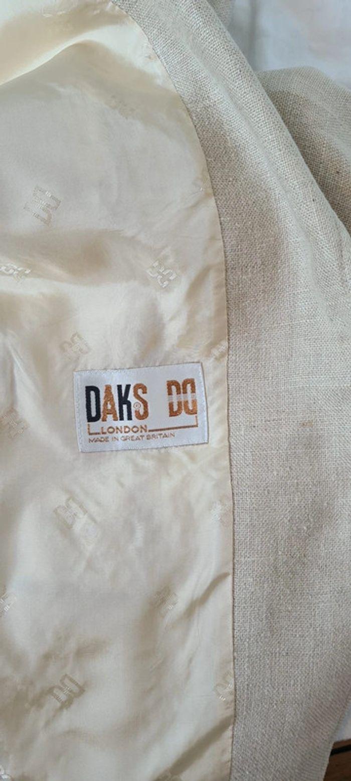 Veste blazer en lin beige Daks - photo numéro 5