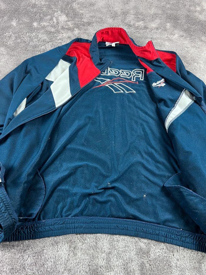 👕 Veste de Sport Reebok Rare Vintage 90’s UEFA Champion League 1992 Bleu Marine Taille L 👕 - photo numéro 16