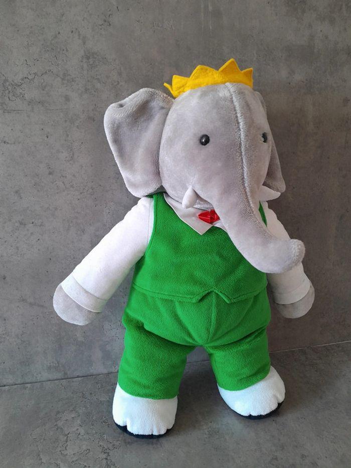 Peluche Vintage 1988 Babar Gund 60 cm - photo numéro 2