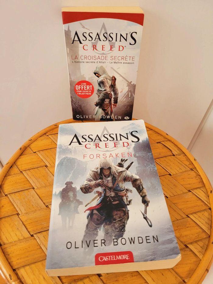 Lot livres romans Assassin's Creed Forsaken et La croisade secrète - photo numéro 1