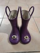 Bottes de pluie violette taille 22