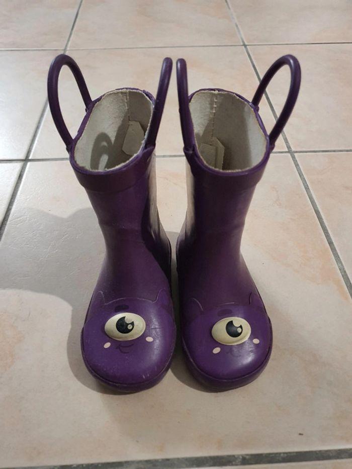 Bottes de pluie violette taille 22 - photo numéro 1