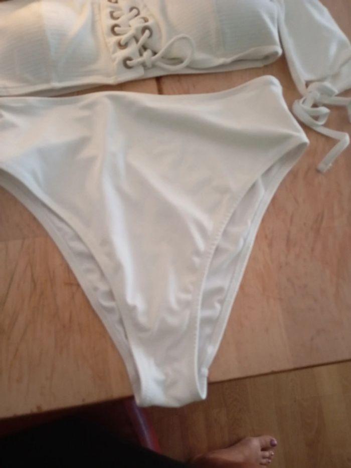 Ensemble maillot plage blanc 38 - photo numéro 4