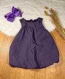 Robe violette bouffante