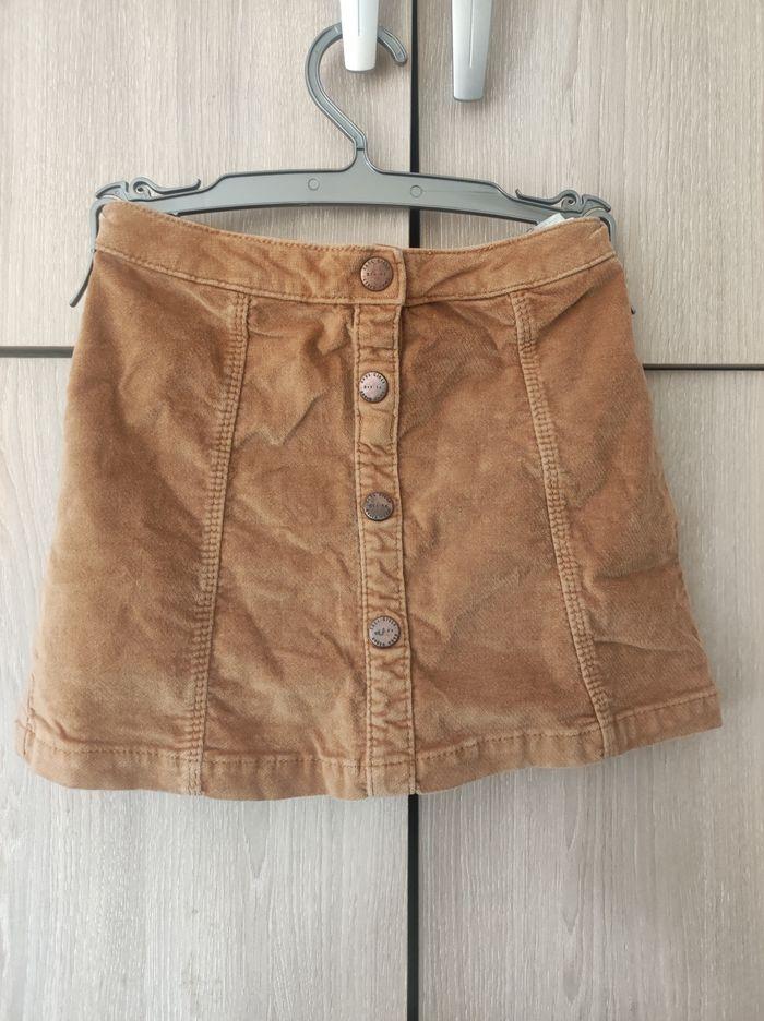 Jupe velours camel Zara 6 ans - photo numéro 1