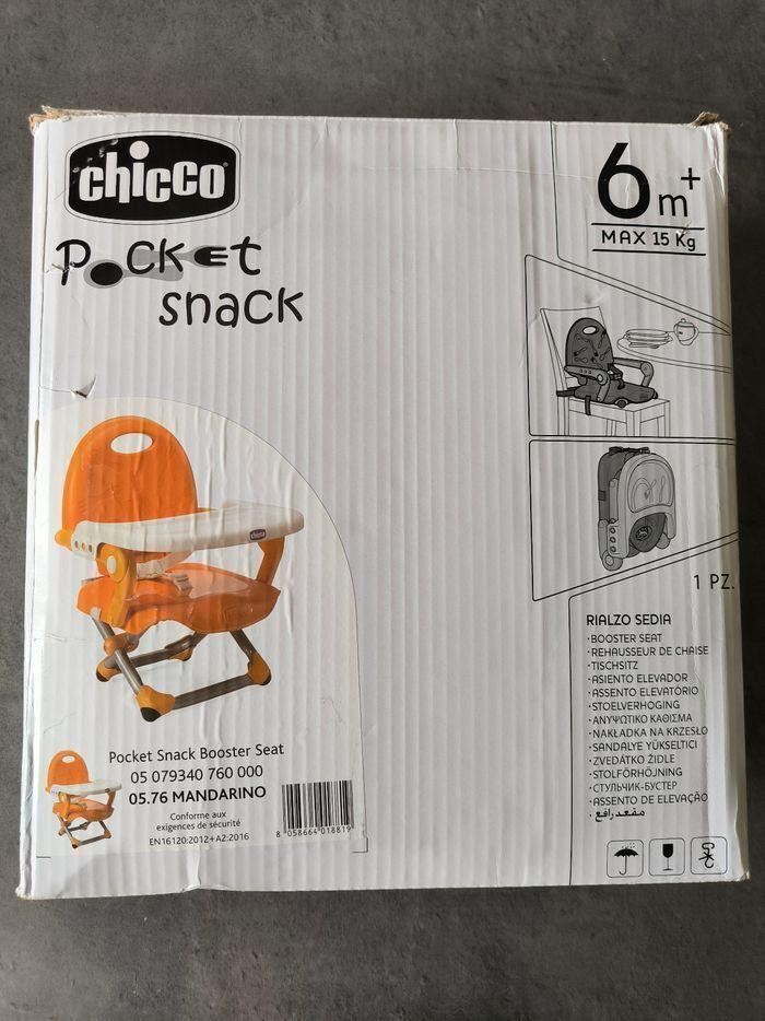 Chaise haute portable et pliable Chicco Pocket Snack - photo numéro 2