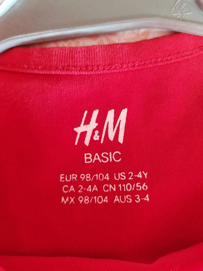 Robe rouge 3-4 ans H&M - photo numéro 3