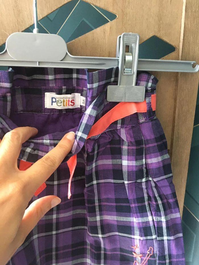 Ensemble 2 pièces jupe chemise fille 5 ans LCDP - photo numéro 6