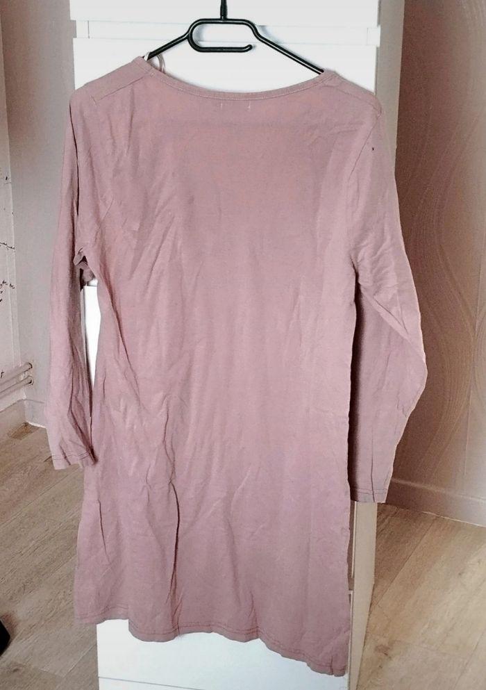 Nuisette chemise de nuit rose T. 42/44 - photo numéro 2