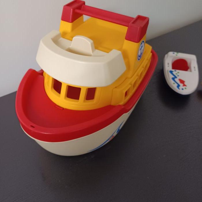 PLAYMOBIL 123 Lot 1 bateau valisette + 1 petit bateau +1 marin - photo numéro 3