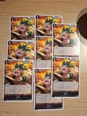 Lot de 8 cartes one piece op04 091