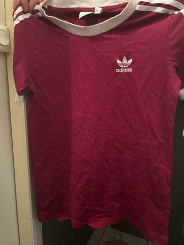 T shirt Adidas violet - photo numéro 1