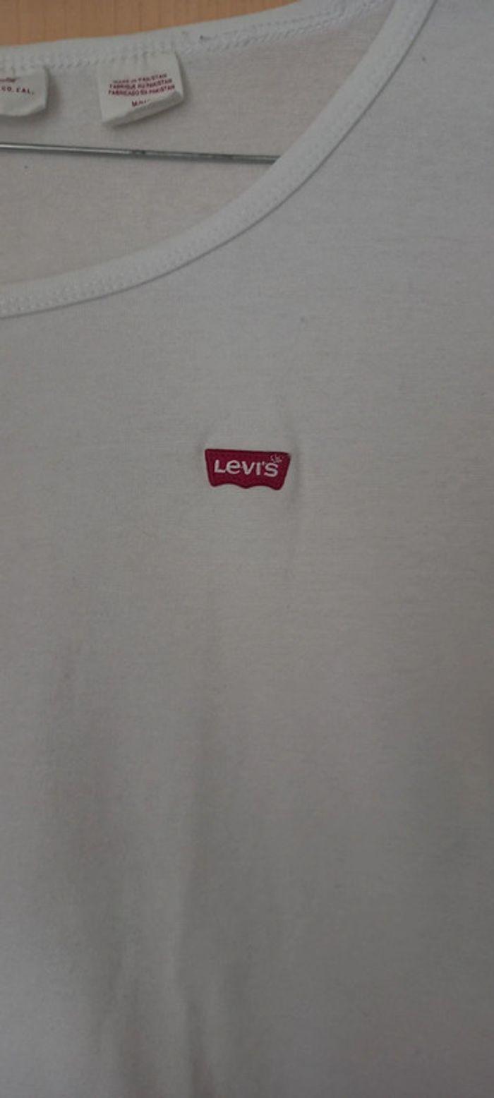 T-shirt blanc fille. Levi's - photo numéro 3