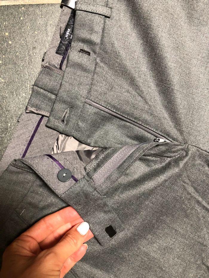 Neuf Pantalon droit fluide h&m gris 38 - photo numéro 3