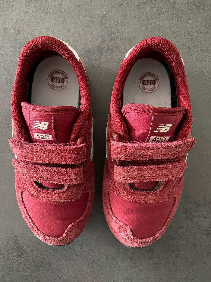 Baskets New Balance YV420YR rouge taille 28 - photo numéro 2