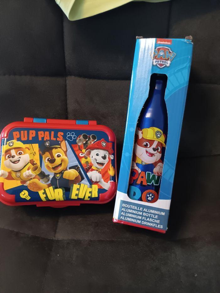 Boîte à goûté + bouteille paw patrol - photo numéro 2