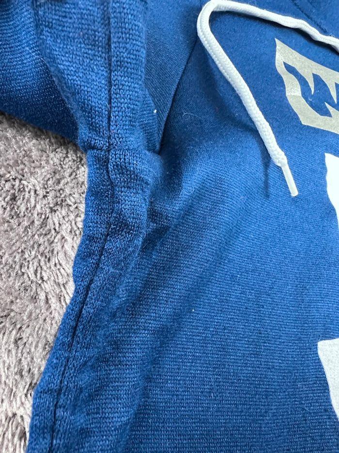 👕 Sweat à capuche Veste University Rare Vintage y2k 90s 2000s Warning Bleu Marine Taille XL 👕 - photo numéro 12