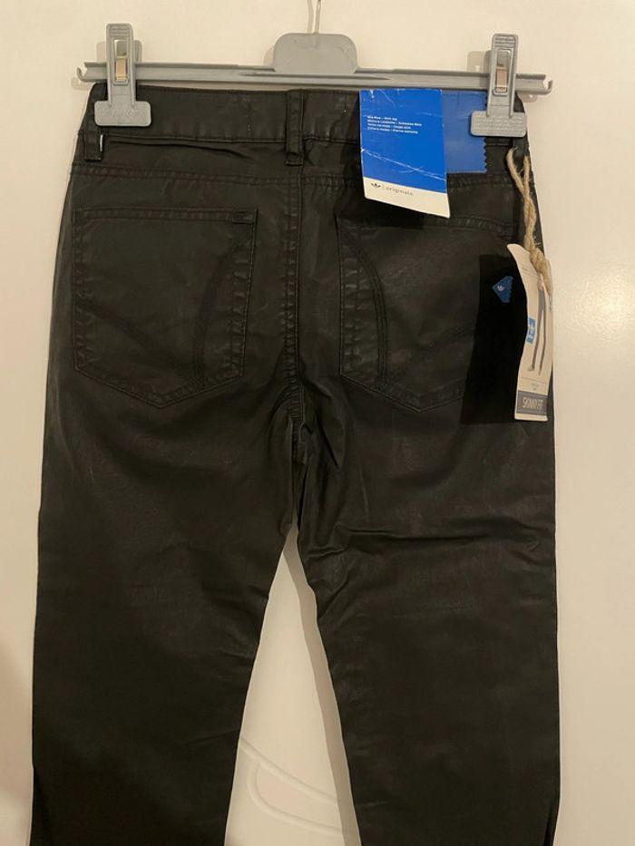 Pantalon huilé noir taille haute skinny fit neuf adidas taille W23 L34 soit taille 32/34 - photo numéro 6