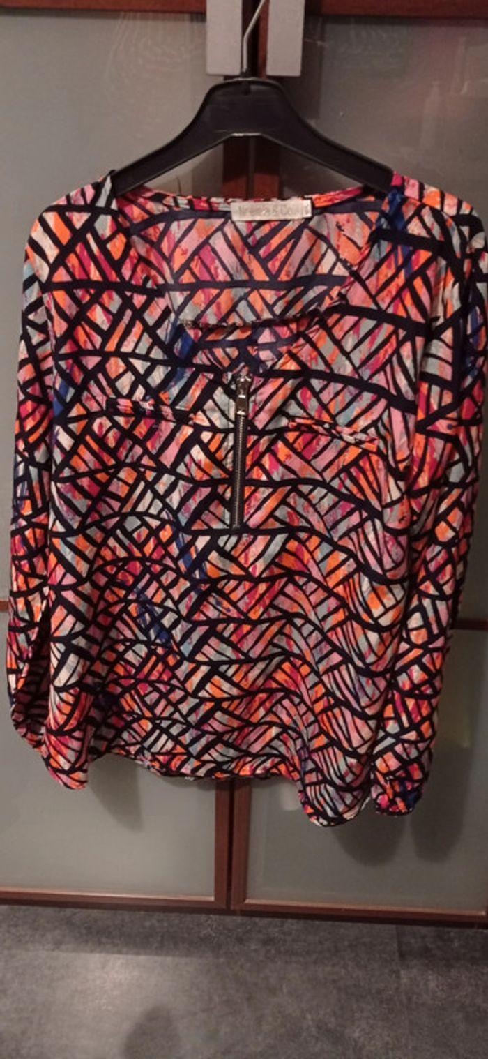 Blouse multicolore - photo numéro 1