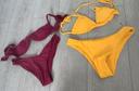 Lot de 2 maillots 2 pièces jaune prune