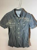 Chemise manches courtes Diesel jean bleu