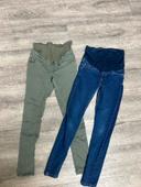 Lot 2 jeans de grossesse slimfit