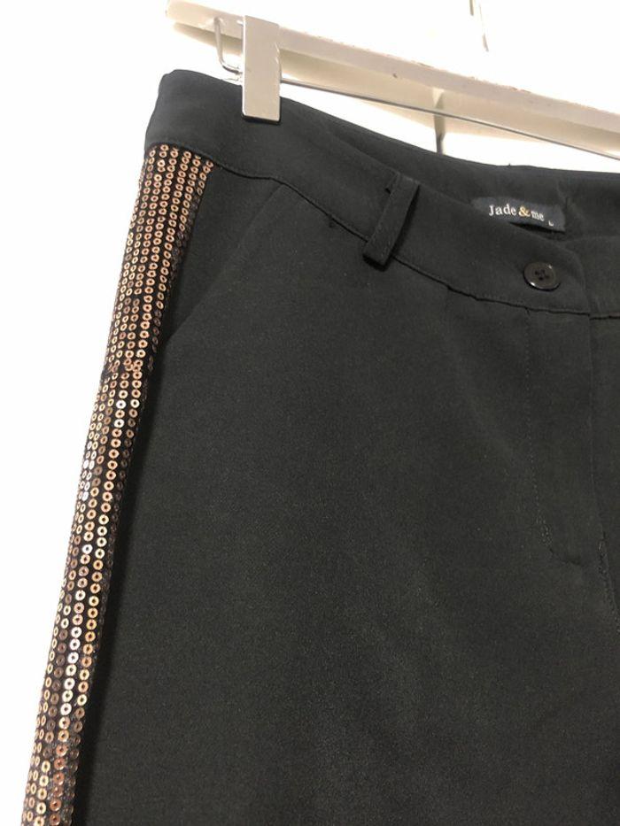 Pantalon habitées . Tenue de fêtes / Occasion. taille L - photo numéro 4