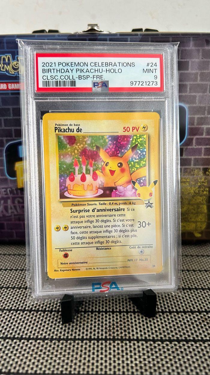 Pokémon Pikachu Anniversaire 25ans PSA 9