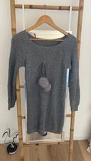 Pull long gris