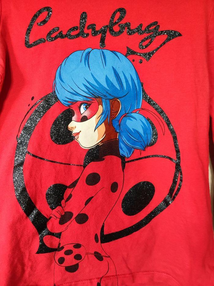 Sweatshirt ladybug  rouge 8 ans - photo numéro 2