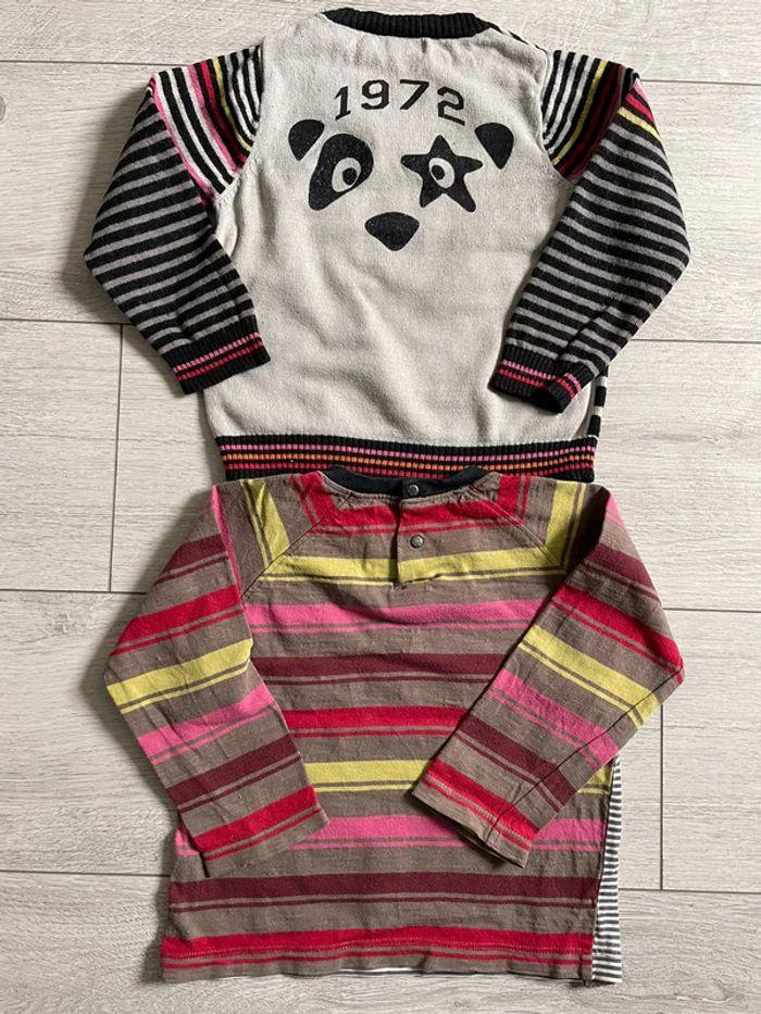 Duo catimini pull et t-shirt manches longues 2 ans - photo numéro 4