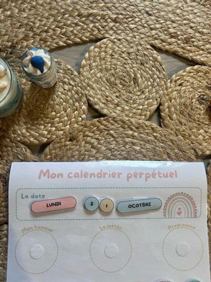 Calendrier perpétuel Montessori - photo numéro 2