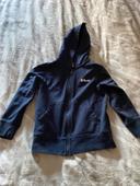 veste zippee Schott 8 ans capuche bleu marine