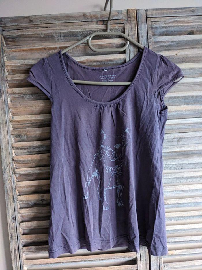 T-shirt mauve - photo numéro 1