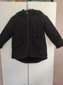 Doudoune noir hiver fille 3 ans