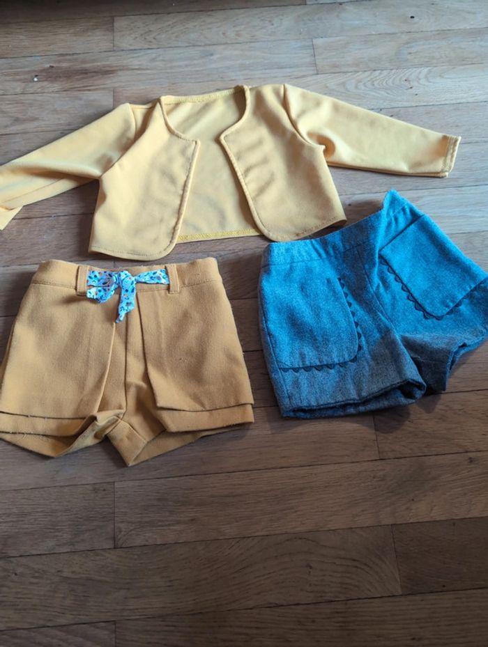 Ensemble 2 shorts + petit gilet fin - photo numéro 2