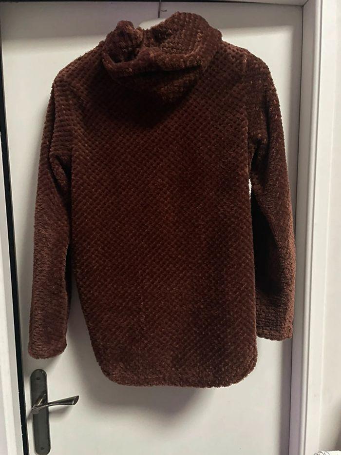 Veste polaire toute douce marron taille M - photo numéro 4